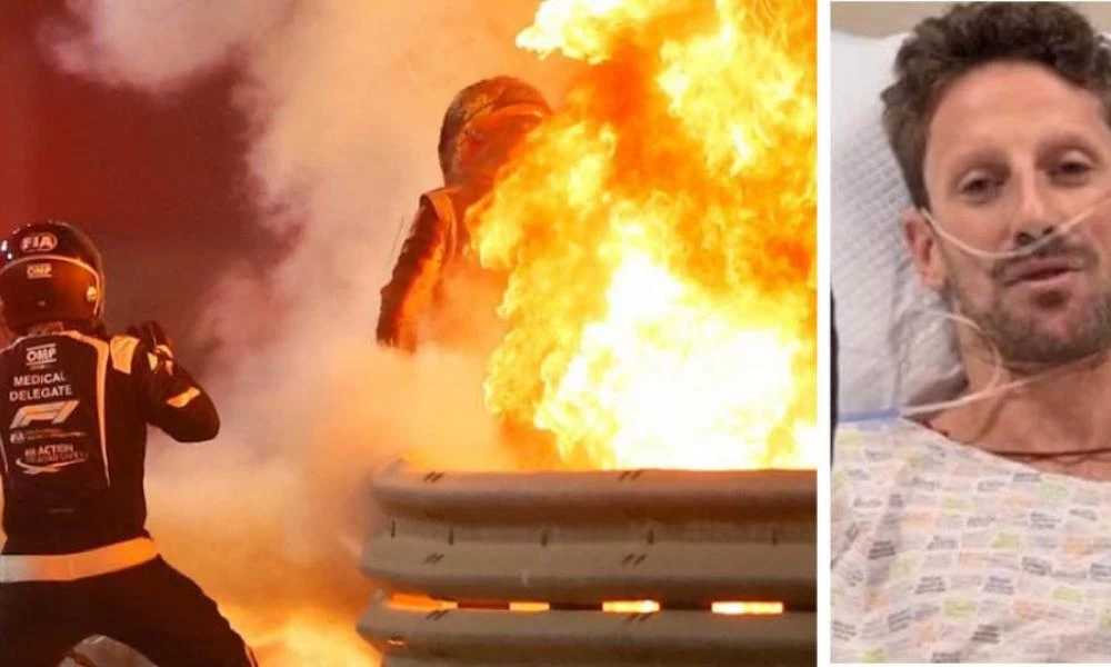 Σοκαριστικό ατύχημα Formula 1: Το μήνυμα του Γκροζάν μέσα από το νοσοκομείο (βίντεο)